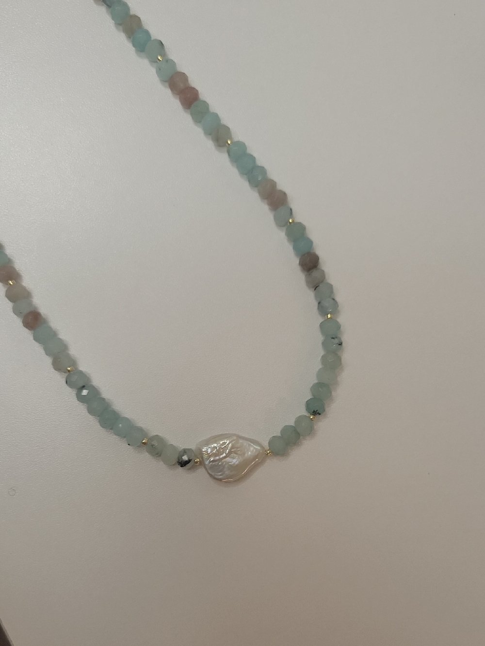 Agate stone necklace